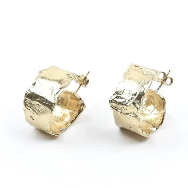 Kolczyki „Złote Kręgi - Muza Prostoty”