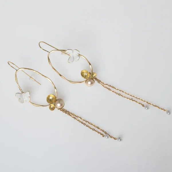 Kolczyki Motyl Ciszy - Muza Delikatności