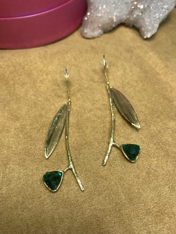 Kolczyki „Gałązka Światła – Muza Odnowy”