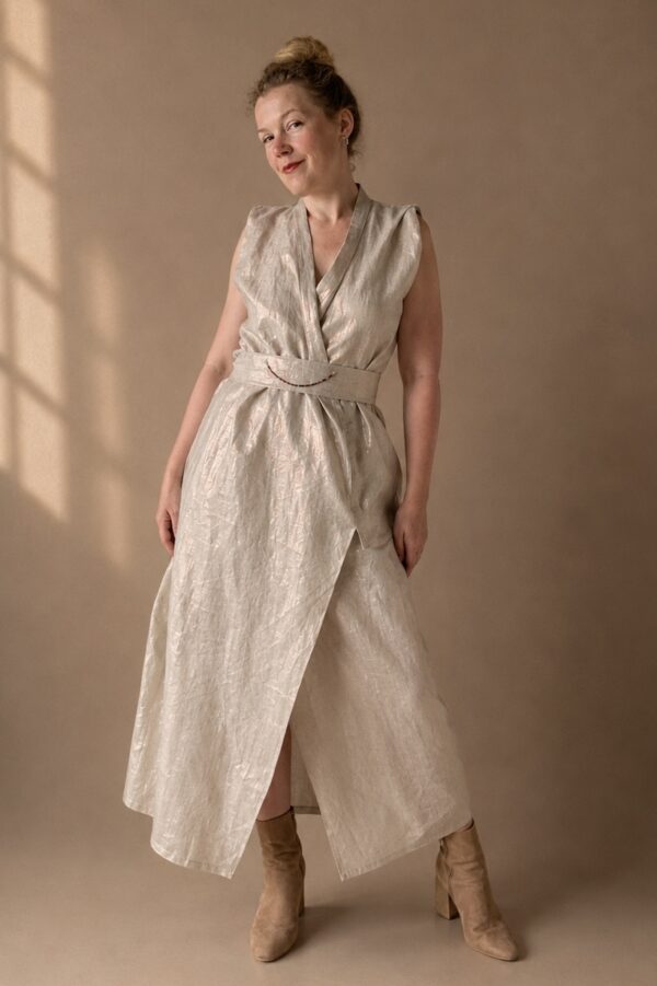 „Geisha of Radiance" dress – light-coloured / MADE TO ORDER