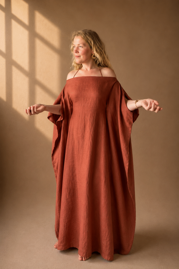 Brick-red Linen Nymph / MADE TO ORDER