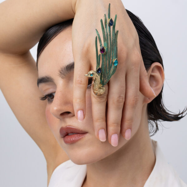 The Peacock Ring – Muse of Transformation
